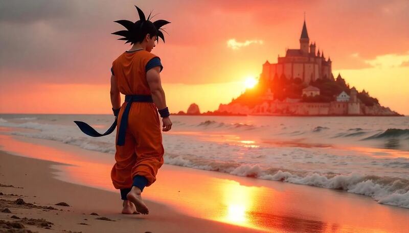 Goku en Disney - La Sirenita