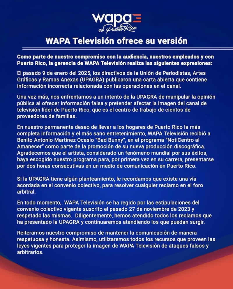 Expresiones de WAPA TV