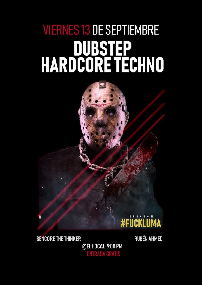 Dubstep y Hardcore Techo 13 de septiembre